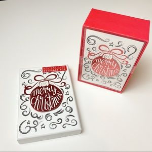 Merry Christmas 12 count cards with keepsake box